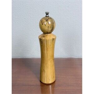 Hand-turned Handmade Spalted Tamarind Wood Pepper Mill 11”